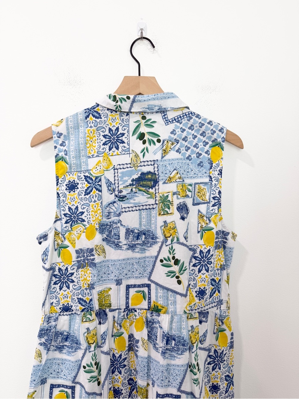 J. Crew Collared Midi Dress Lemon La Dolce Vita Size 12 - Picture 5 of 8